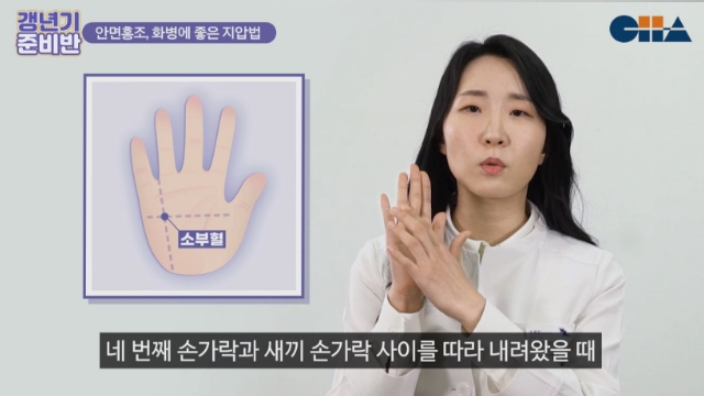 감정 기복, 갱년기 증상 완화하는 지압법